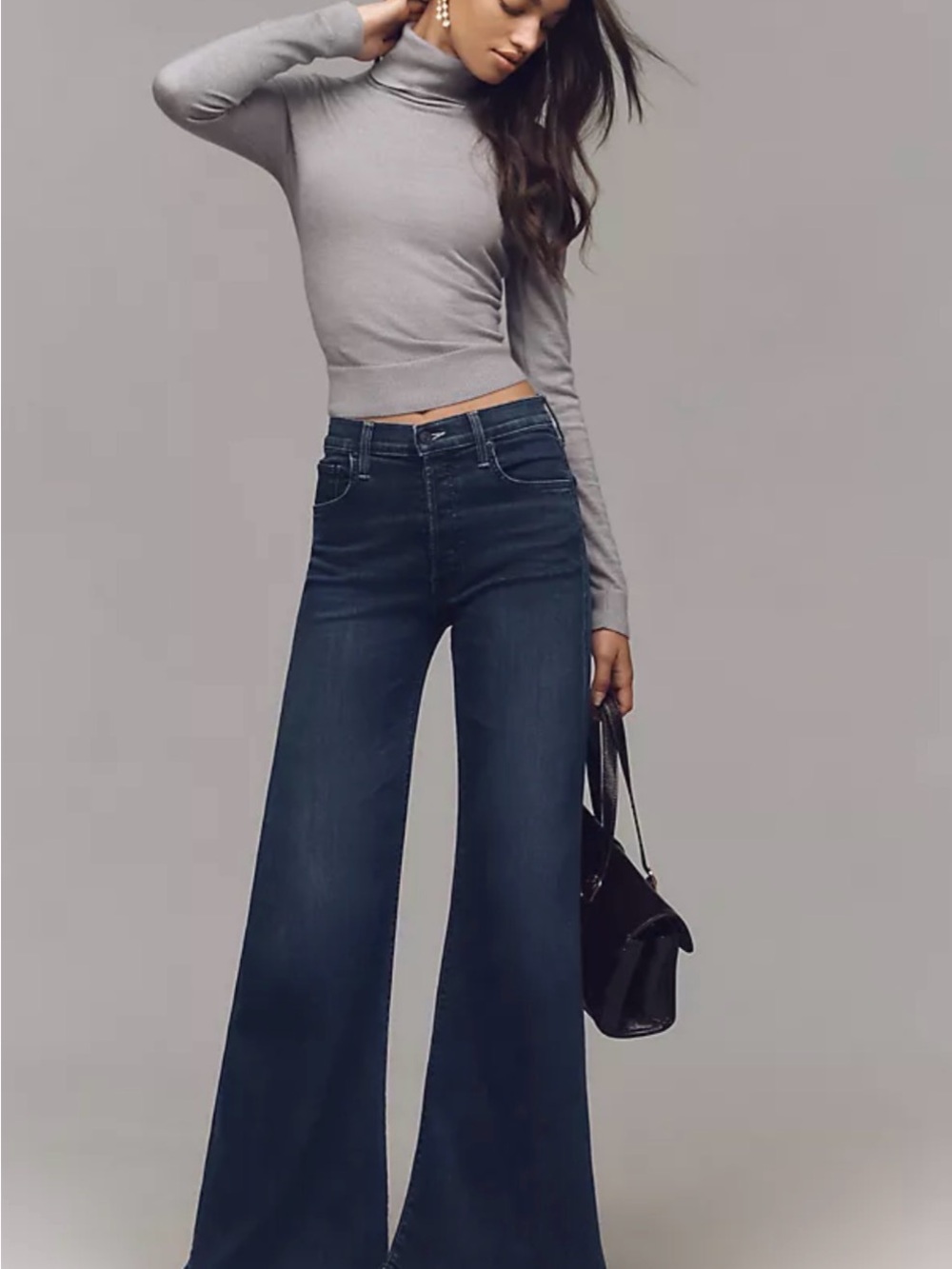 MOTHER The Tomcat Roller Wide Leg High-Rise Jeans